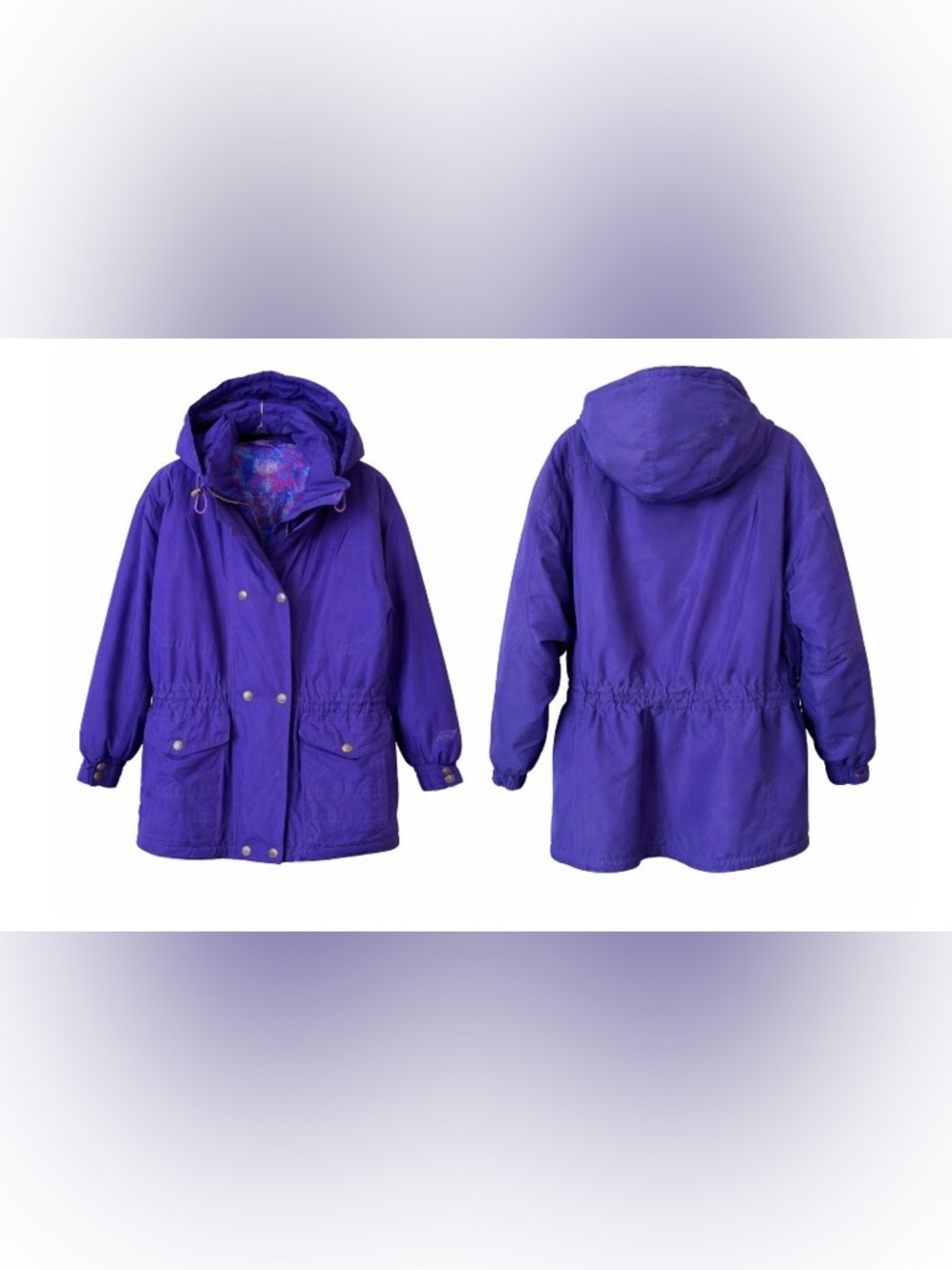 Vtg 1990s NORDICA CLASSICS Snowboard/Ski Jacket Coat with Hood Purple Size 14